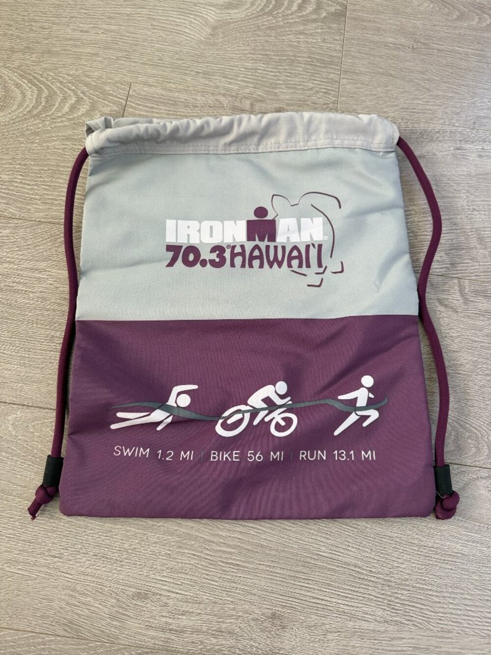 Ironman 70.3 Hawaii 15th Anniversary Drawstring Bag Triathlon